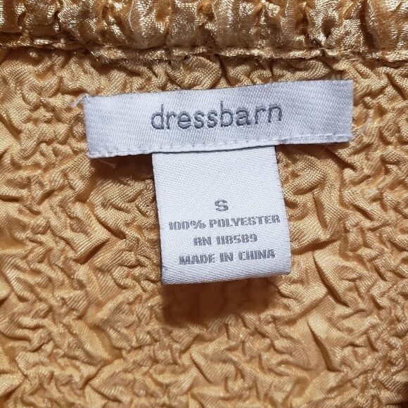 Dressbarn gold stretch blouce, S - Picture 3 of 3